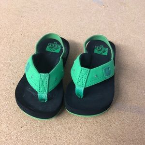 Reef light up green toddlers sandals sz 5/6